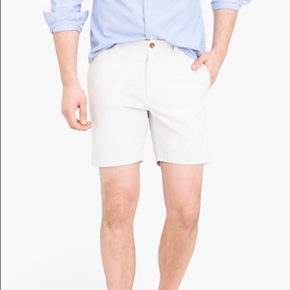 J crew men’s reade 7” flex shorts white NWT - Picture 1 of 3